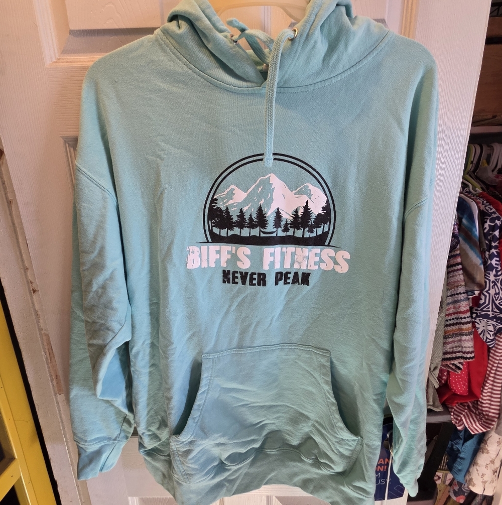Blue Graphic Hoodie from Biffs Fitness